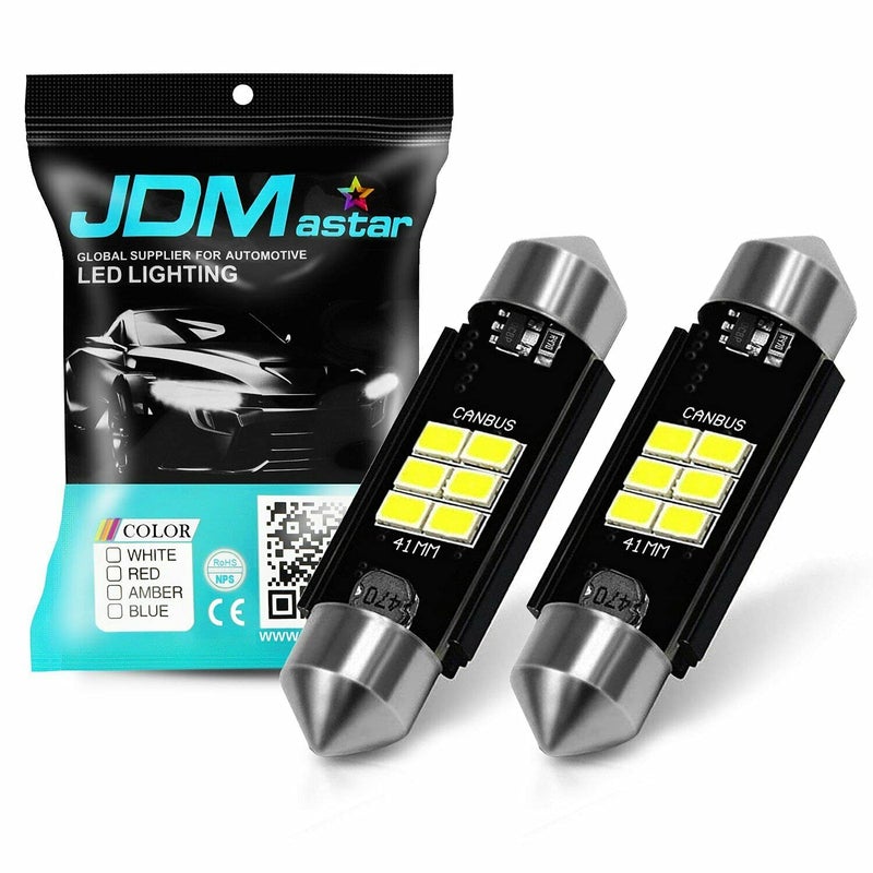 JDM ASTAR Canbus Error Free 3020 1.72â€ 42MM Festoon 211-2 569 578 Bright White Led Bulbs - Image 1